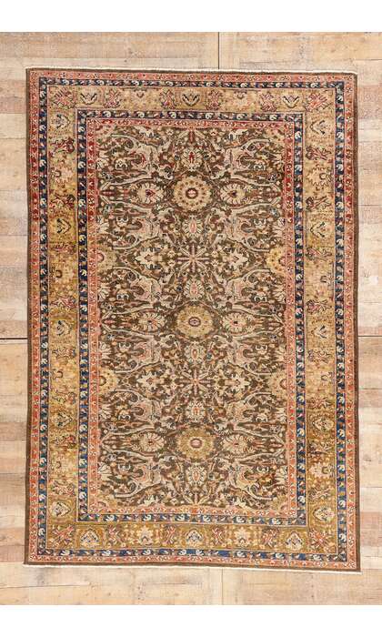 6 x 8 Vintage Earth-Tone Malayer Rug 79245