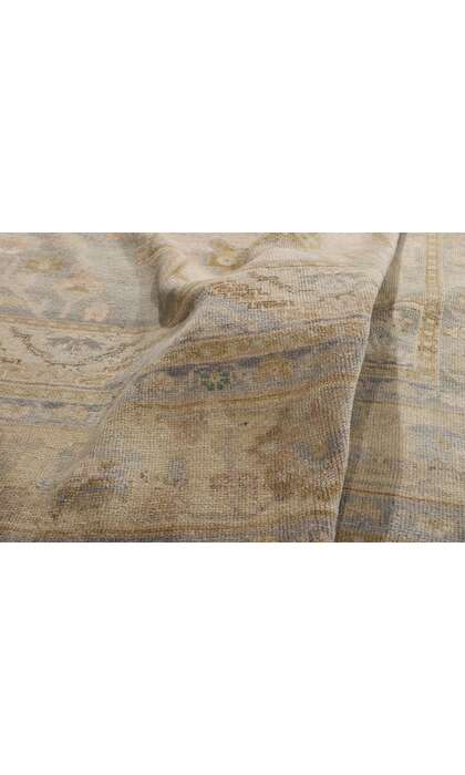 7 x 10 Vintage Muted Turkish Oushak Rug 53997