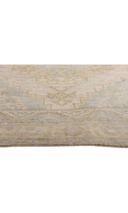 7 x 10 Vintage Muted Turkish Oushak Rug 53997