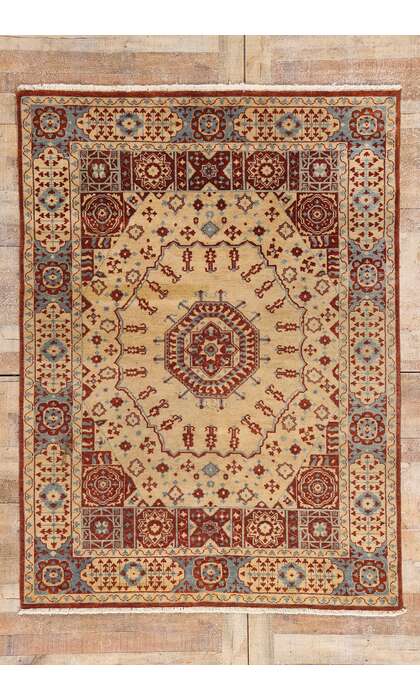 5 x 7 Vintage Turkish Oushak Rug 79260