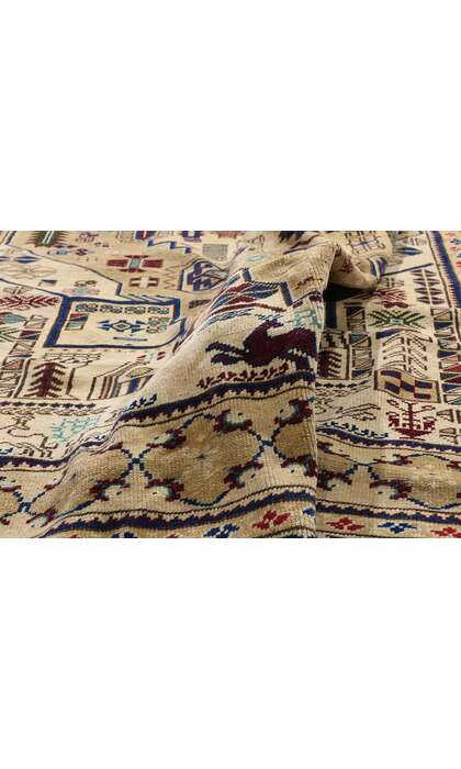 6 x 10 Vintage Turkish Oushak Rug 53225