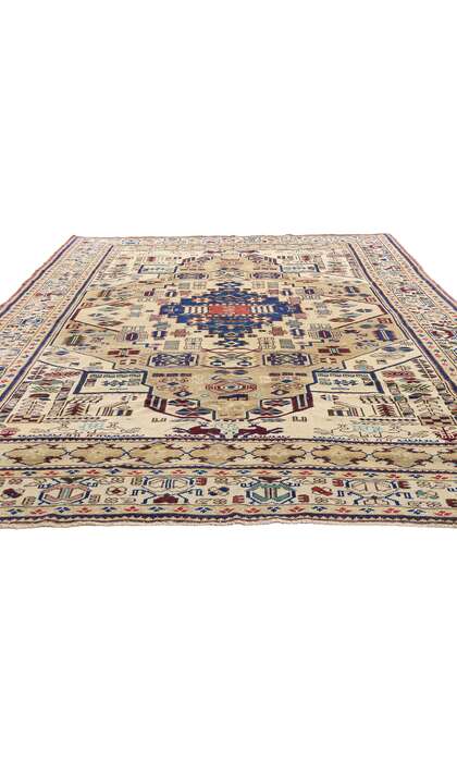6 x 10 Vintage Turkish Oushak Rug 53225