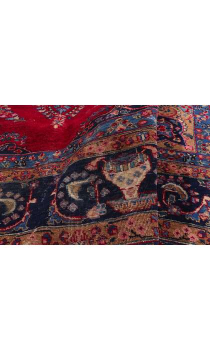 10 x 12 Vintage Persian Mashhad Rug 79261