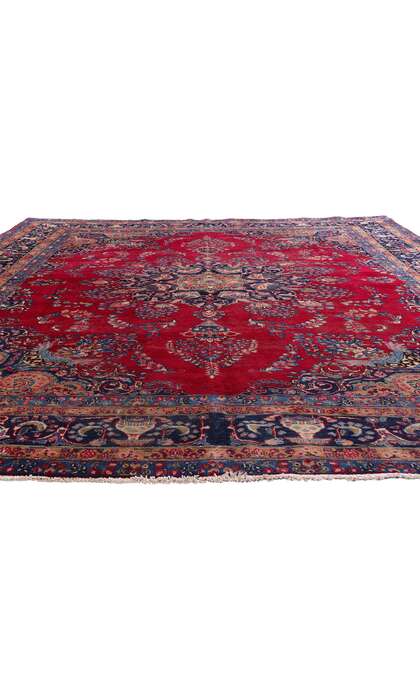 10 x 12 Vintage Persian Mashhad Rug 79261