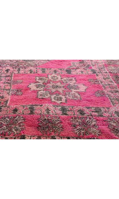 7 x 11 Vintage Pink Boujad Moroccan Rug 79256