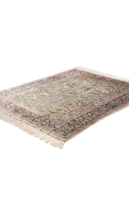 3 x 4 Vintage Turkish Silk Hereke Rug 79238