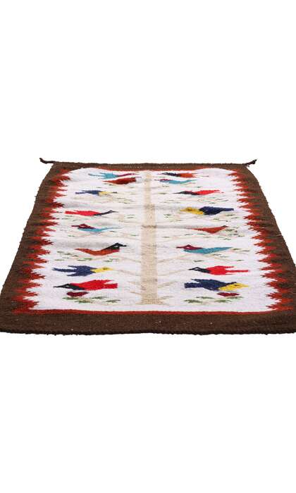 2 x 3 Vintage Tree of Life Navajo Rug 79257