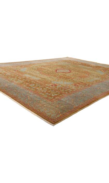 9 x 11 Vintage Turkish Oushak Rug 79248