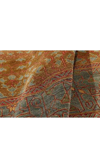 9 x 11 Vintage Turkish Oushak Rug 79248