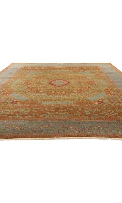 9 x 11 Vintage Turkish Oushak Rug 79248