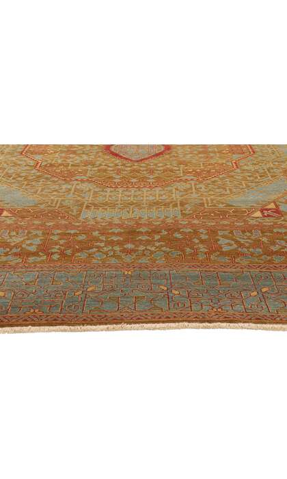 9 x 11 Vintage Turkish Oushak Rug 79248