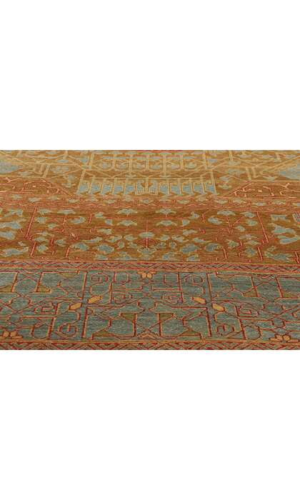 9 x 11 Vintage Turkish Oushak Rug 79248