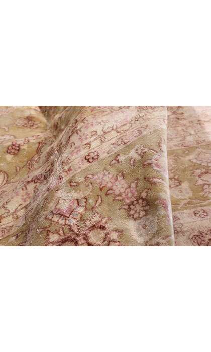 10 x 14 Vintage Turkish Silk Hereke Rug 76935