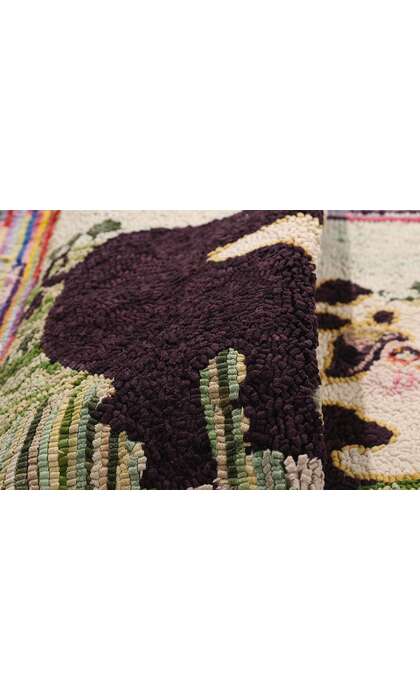 2 x 3 Vintage Gloucester Old Spot Pig Hooked Rug 79267