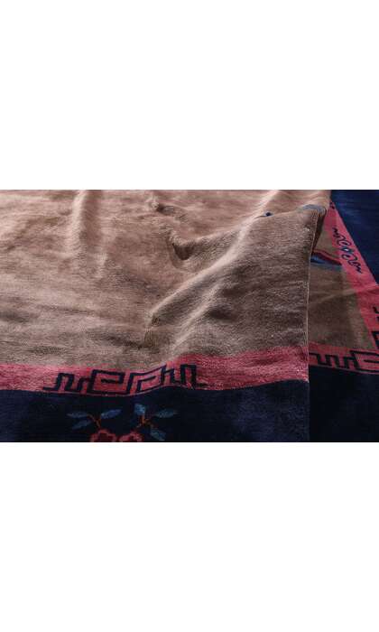 9 x 11 Antique Chinese Art Deco Rug 79268