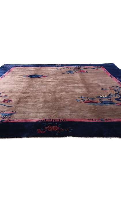 9 x 11 Antique Chinese Art Deco Rug 79268