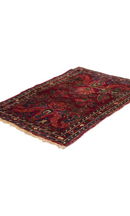 2 x 3 Antique Persian Borchelou Hamadan Rug 79271