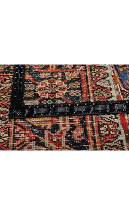 8 x 10 Distressed Antique Persian Heriz Rug 79273