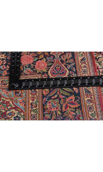 4 x 7 Antique Persian Kashan Rug 79270