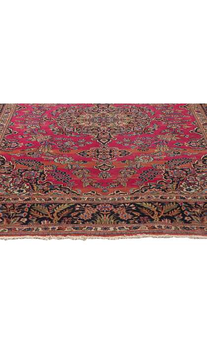 4 x 7 Antique Persian Kashan Rug 79270