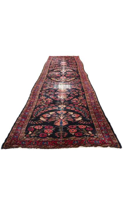 3 x 16 Distressed Antique Persian Lilihan Rug 79277