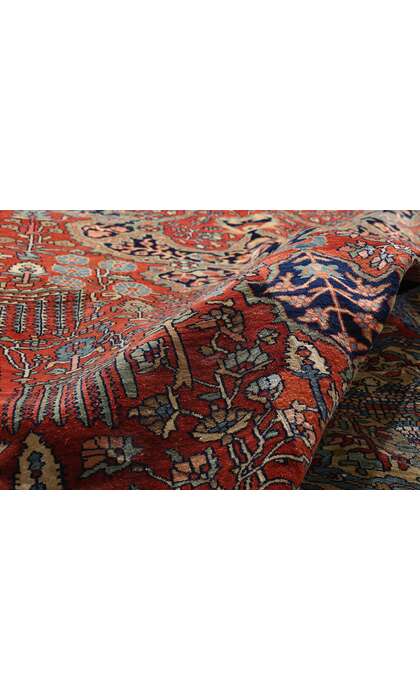 9 x 13 Late 19th Century Antique Persian Sarouk Farahan Rug 73477