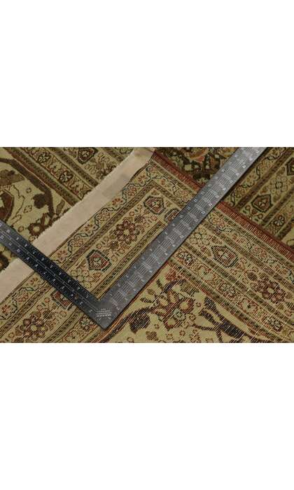 13 x 18 Antique Persian Tabriz Rug 53173