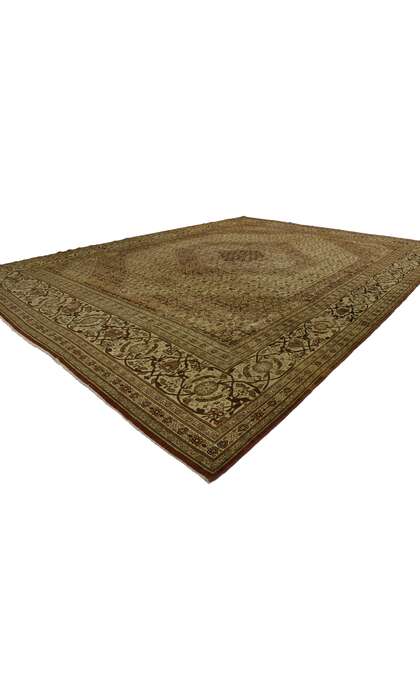 13 x 18 Antique Persian Tabriz Rug 53173