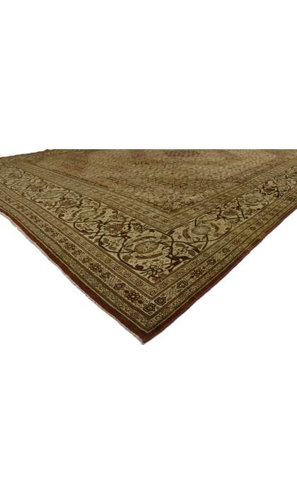 13 x 18 Antique Persian Tabriz Rug 53173