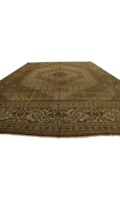 13 x 18 Antique Persian Tabriz Rug 53173