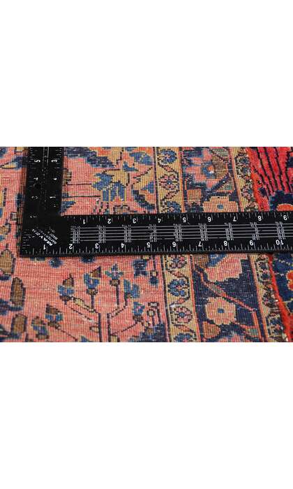 2 x 5 Antique Red Persian Sarouk Rug 79285