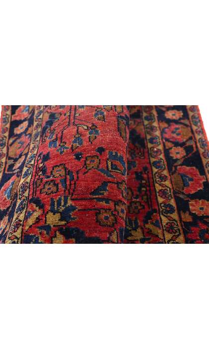 2 x 5 Antique Red Persian Sarouk Rug 79285