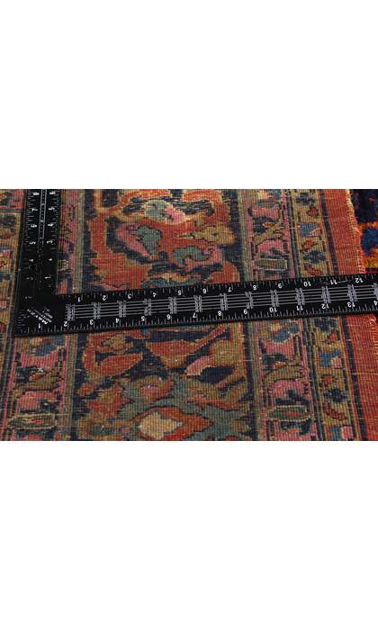 9 x 11 Antique Red Persian Sarouk Rug 79263