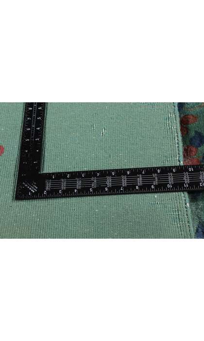 9 x 11 Vintage Green Chinese Art Deco Rug 79112