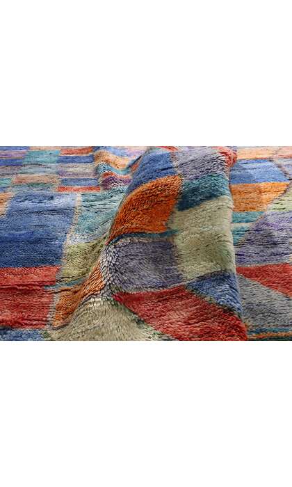 10 x 12 Modern Abstract Colorful Beni Mrirt Moroccan Rug 21171