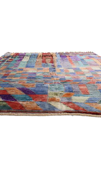 10 x 12 Modern Abstract Colorful Beni Mrirt Moroccan Rug 21171