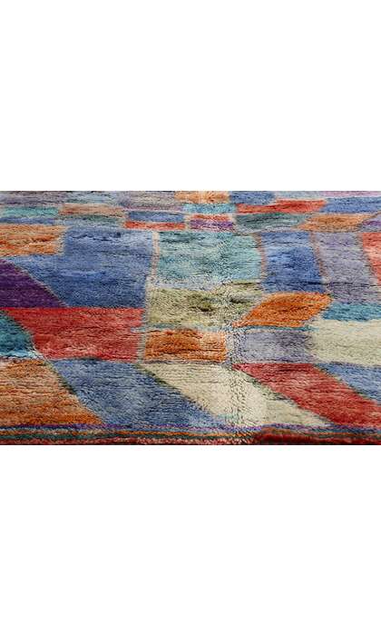 10 x 12 Modern Abstract Colorful Beni Mrirt Moroccan Rug 21171
