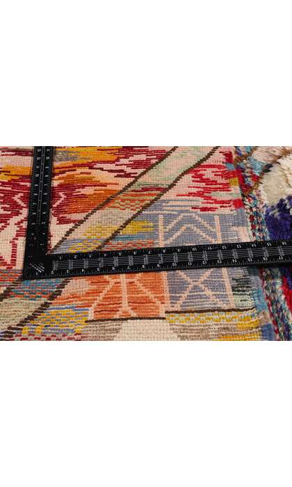 10 x 13 Modern Beni Mrirt Moroccan Rug 21155