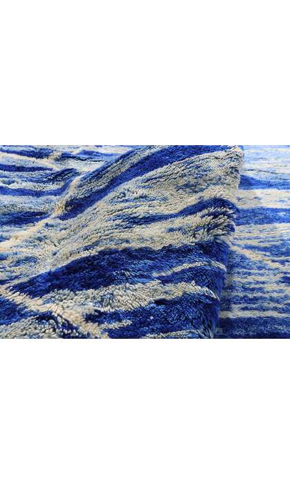 11 x 12 Modern Blue Beni Mrirt Moroccan Rug 21151
