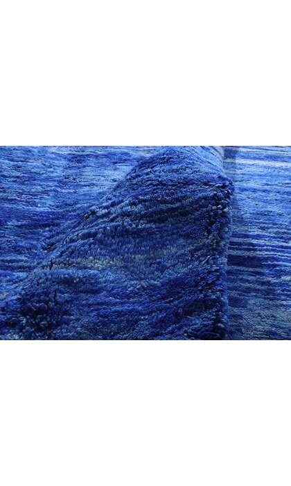 12 x 14 Modern Blue Beni Mrirt Moroccan Rug 21168