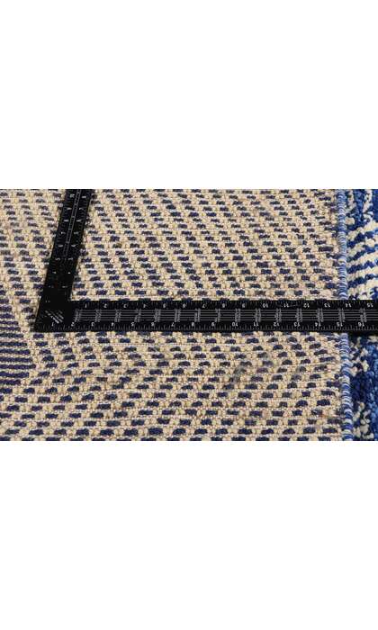 10 x 14 Blue Modern Moroccan Rug 80586