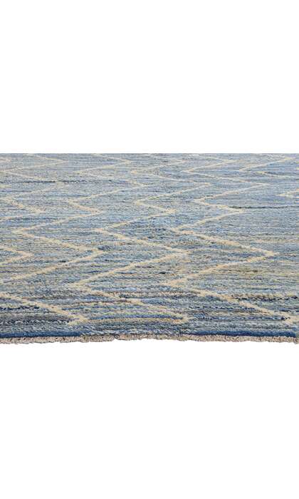 10 x 14 Modern Blue Moroccan Rug 80642