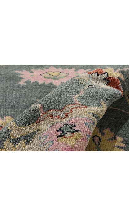 9 x 12 Modern Colorful Oushak Rug 30503