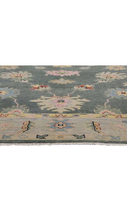 9 x 12 Modern Colorful Oushak Rug 30503