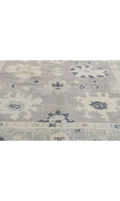 5 x 7 Modern Gray Turkish Oushak Rug 54010
