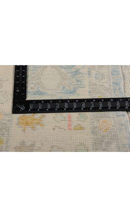 8 x 10 Modern Light Blue Turkish Oushak Rug 54008