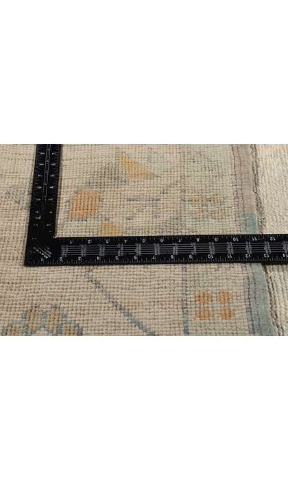 10 x 14 Modern Light Gray Turkish Oushak Rug 54004