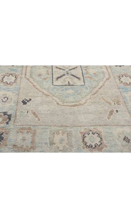 3 x 11 Modern Light Gray Turkish Oushak Rug 54011
