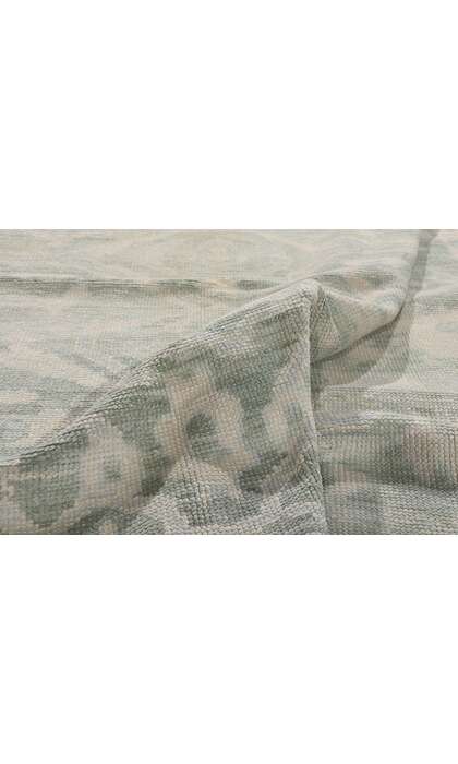 8 x 10 Modern Light Green Turkish Oushak Rug 54005