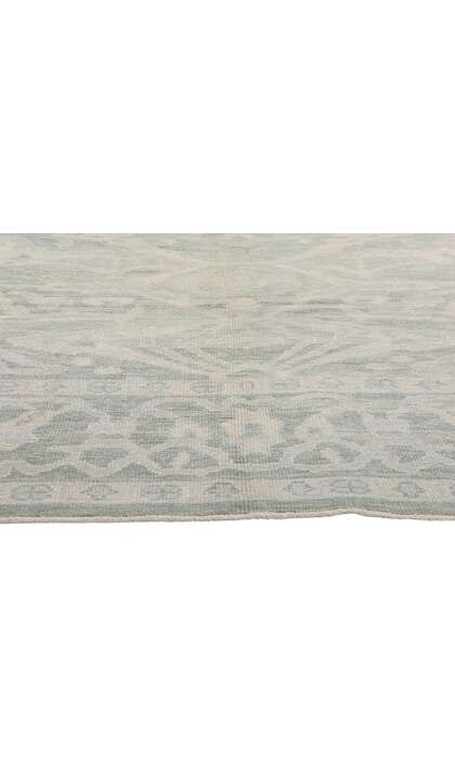 8 x 10 Modern Light Green Turkish Oushak Rug 54005